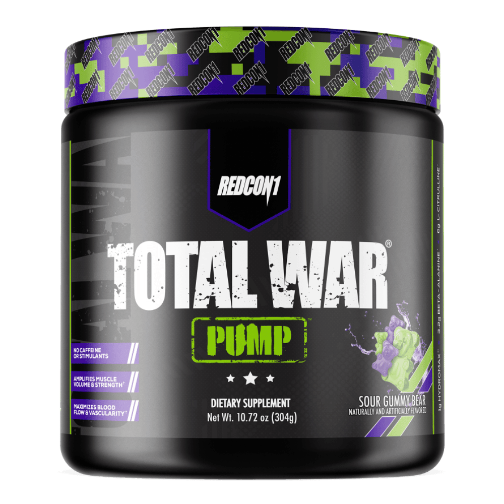 REDCON1 Total War Sour Gummy Bear Pump Pre-Workout - 304g Tubs