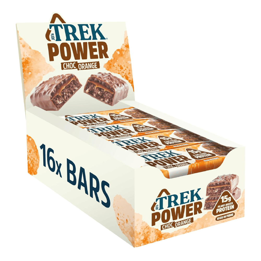 TREK Power Protein Bars - Chocolate Orange Flavour - 16x55g