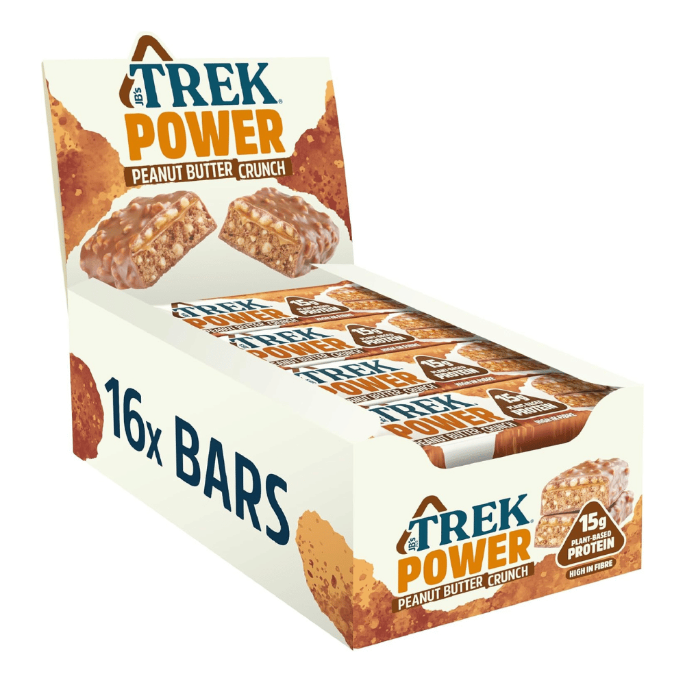 TREK Peanut Butter Crunch Power Protein Bars - 16 Bar Boxes