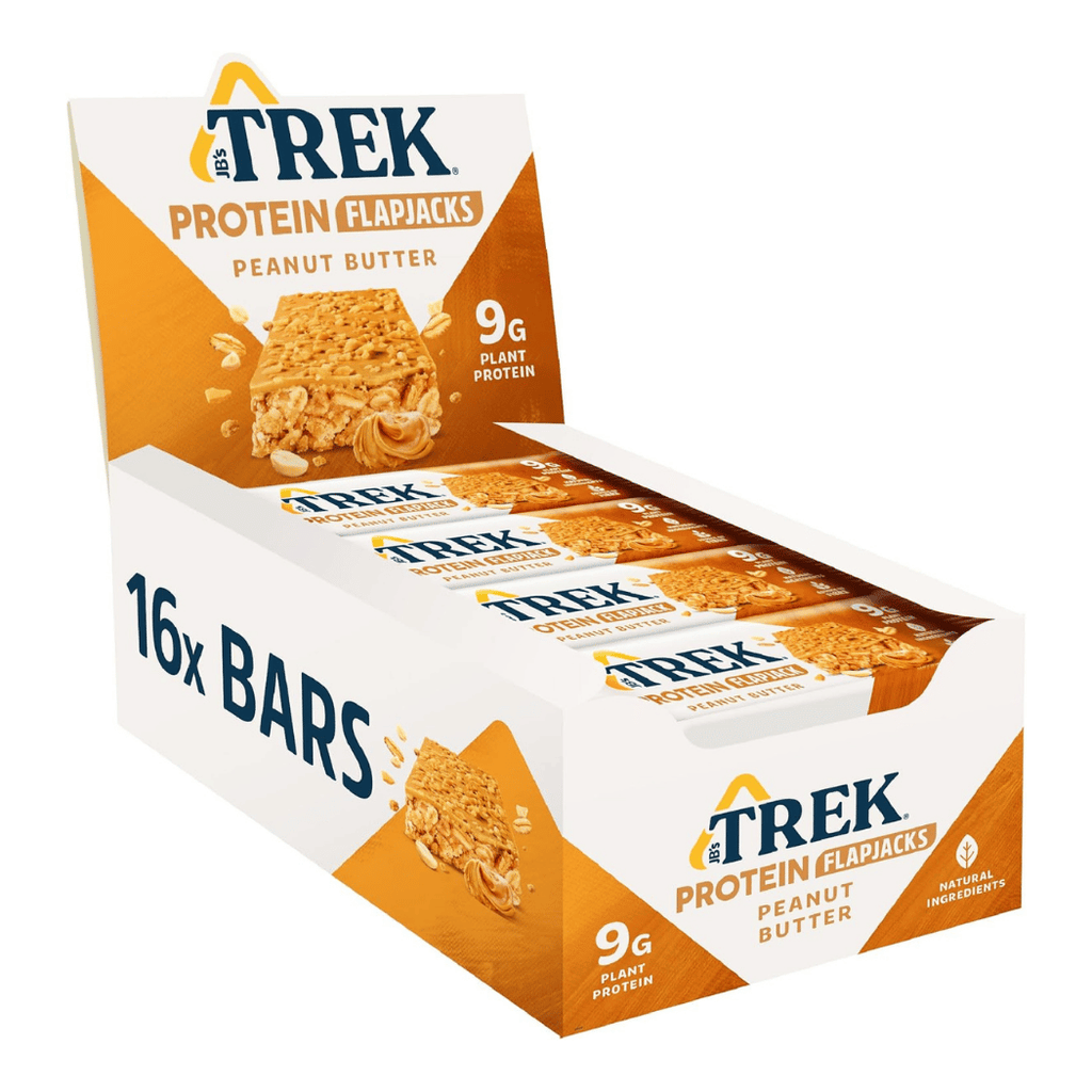 TREK Peanut Butter Protein Flapjacks - 16 Pack Boxes