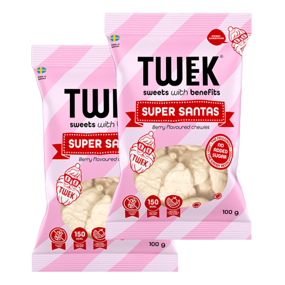 Tweek Sweets Super Santas - 12 Pack Boxes - 12 x 100g Packets