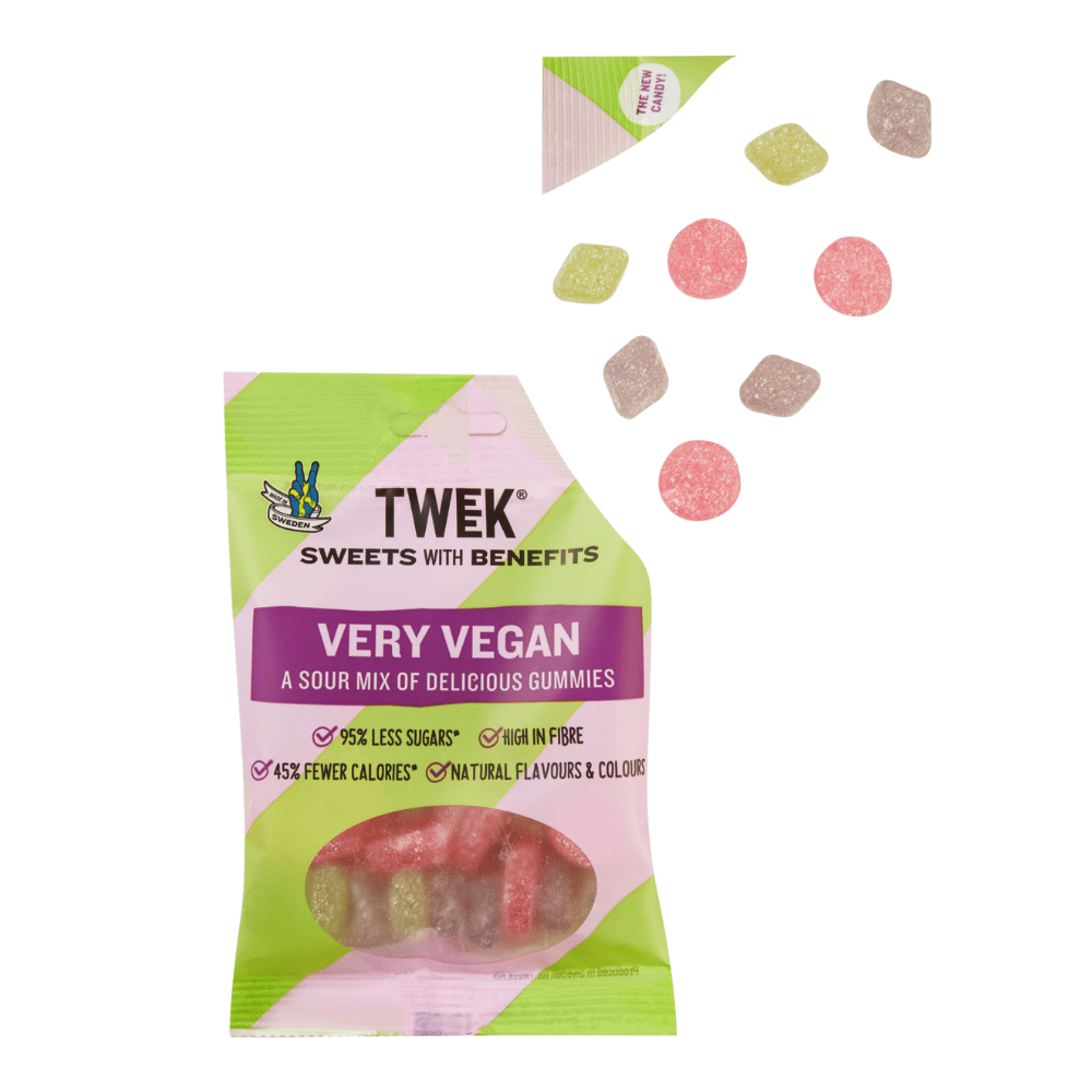 Tweek Very Vegan High Fibre Sweets - Open Packet
