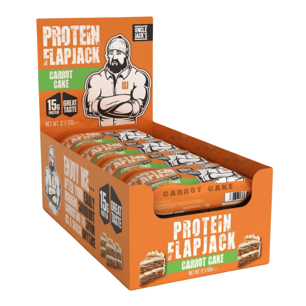 Uncle Jack's Carrot Cake Protein Flapjacks - 12x100g