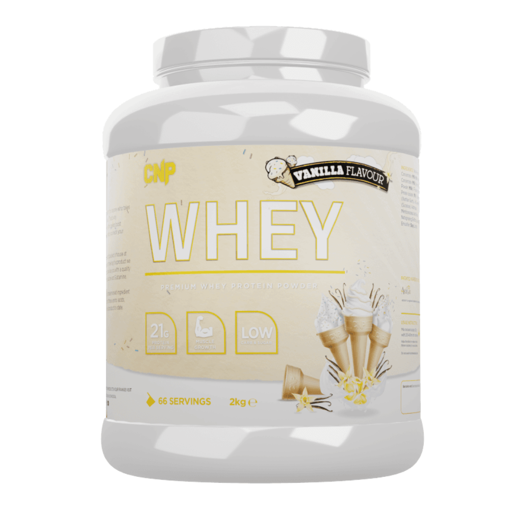CNP Vanilla Premium Whey Protein Powder (2kg Tub) - Protein Package