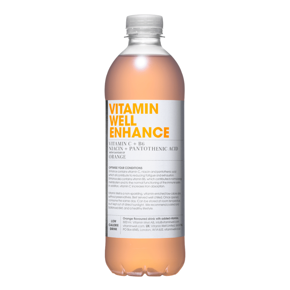 Vitamin Well Orange - Enhance Vitamin Drinks - 500ml Bottles