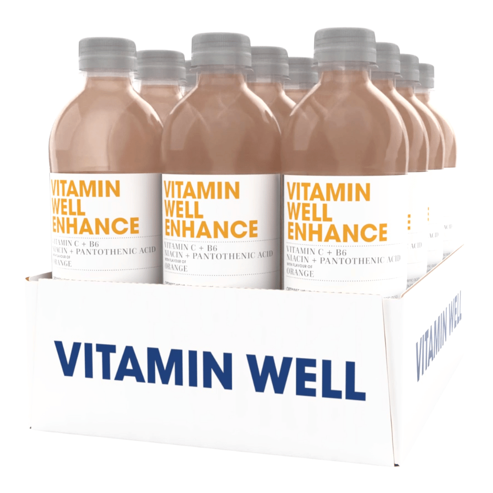 Vitamin Well Enhance - Orange Flavoured Vitamin Drinks - 12x500ml 