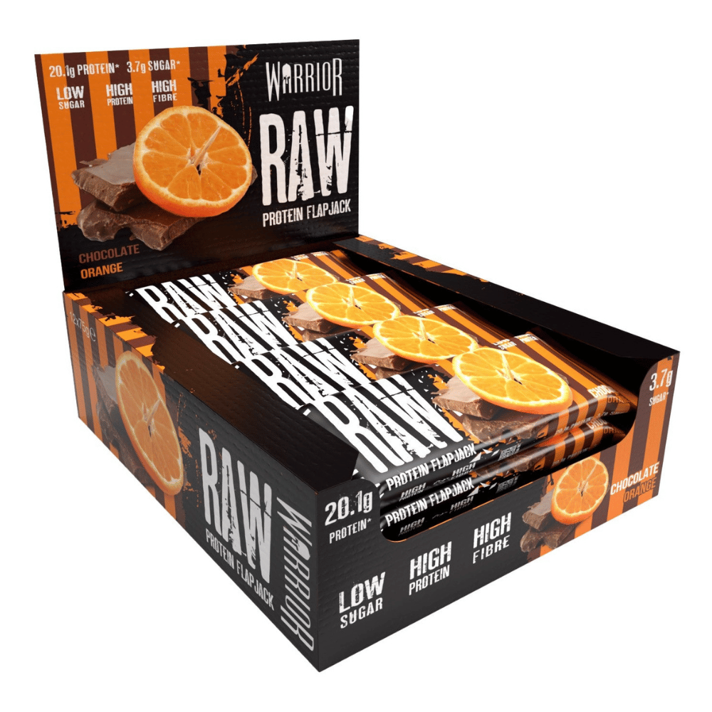 Warrior Raw Chocolate Orange Protein Flapjack - 12x75g Boxes