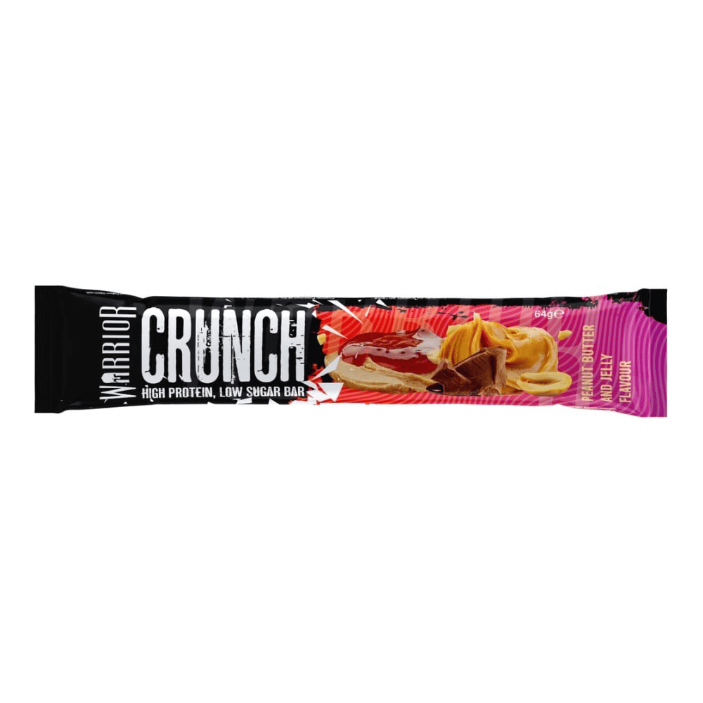 Peanut Butter and Jelly Warrior Crunch Protein Bars - Single 64g Bar