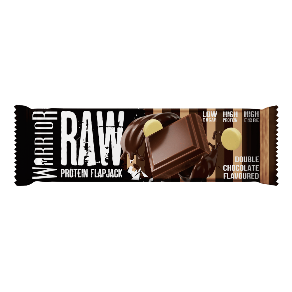 Warrior Raw Double Chocolate Protein Flapjacks - Single 75-Gram Flapjacks