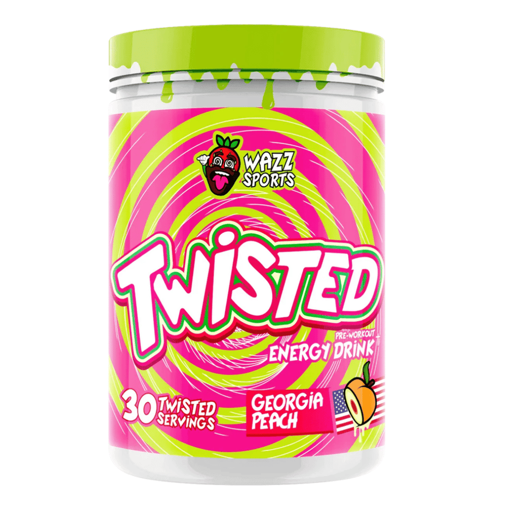 Wazz Sports Georgia Peach Twisted Energy Pre Workout (30 Servings)