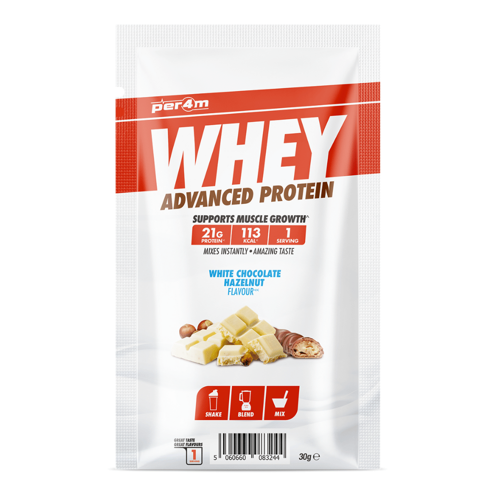 PER4M Whey Protein Single Serving Sachet (30g) - White Chocolate Hazelnut