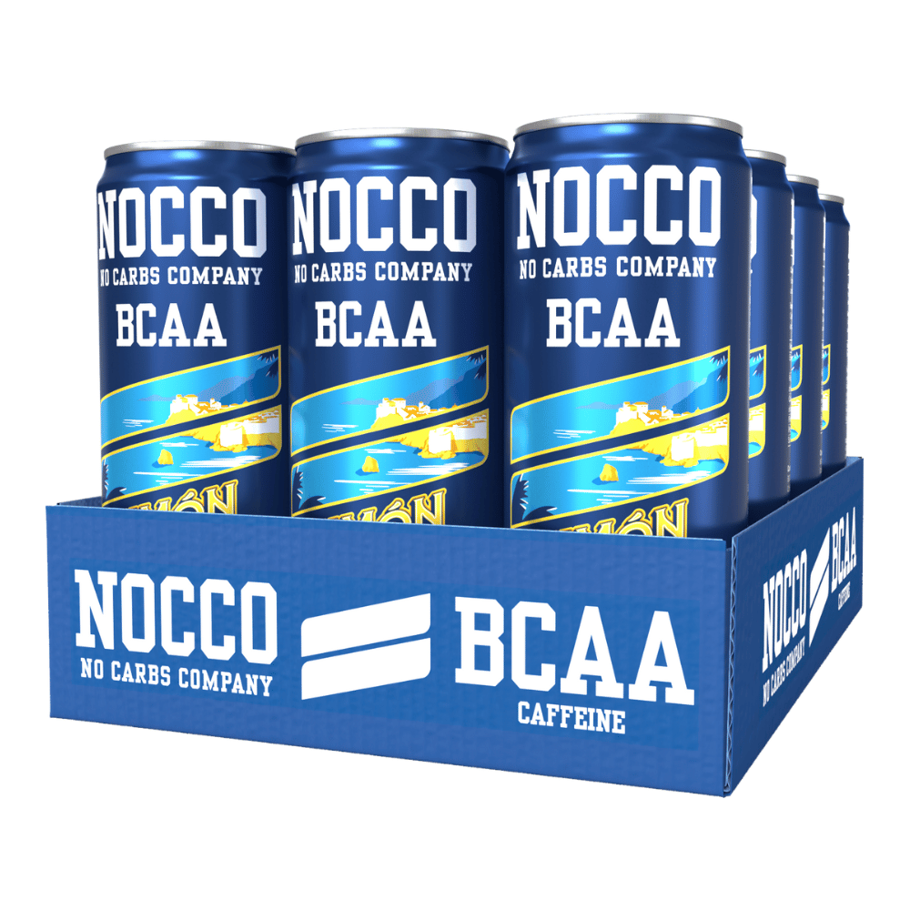 Limon Del Sol No Carbs Company (NOCCO) BCAA Caffeine Energy Drink Cans - 12x330ml Packs