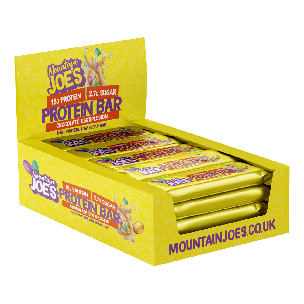 Mountain Joe's Protein Bar - Chocolate Eggsplosion Flavour - 12x55g Boxes