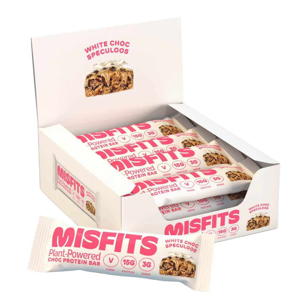 White Chocolate Speculoos Flavoured Protein Bars by Misfits Health - Protein Package
