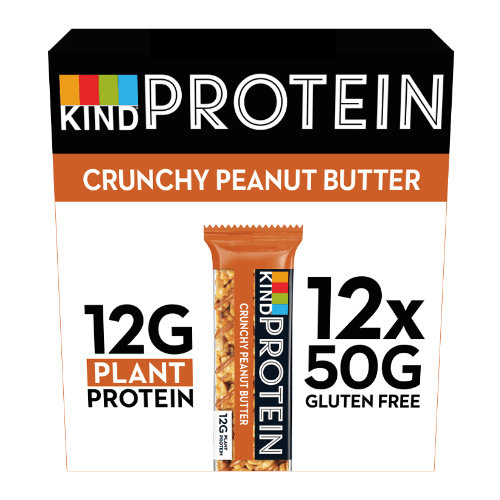 12x50g Crunchy Peanut Butter KIND Protein Bars - Protein Package