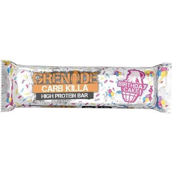 Grenade Carb Killa Protein Bar Birthday Cake Flavour Bars - Old Branding - Protein Package