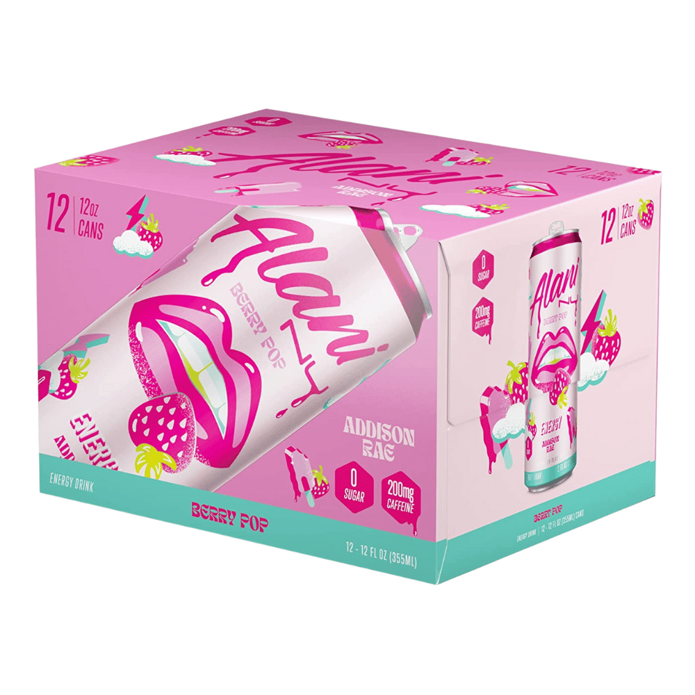 Alani Nu x Addison Rae Collaboration Berry Pop Flavour - 12 Pack 
