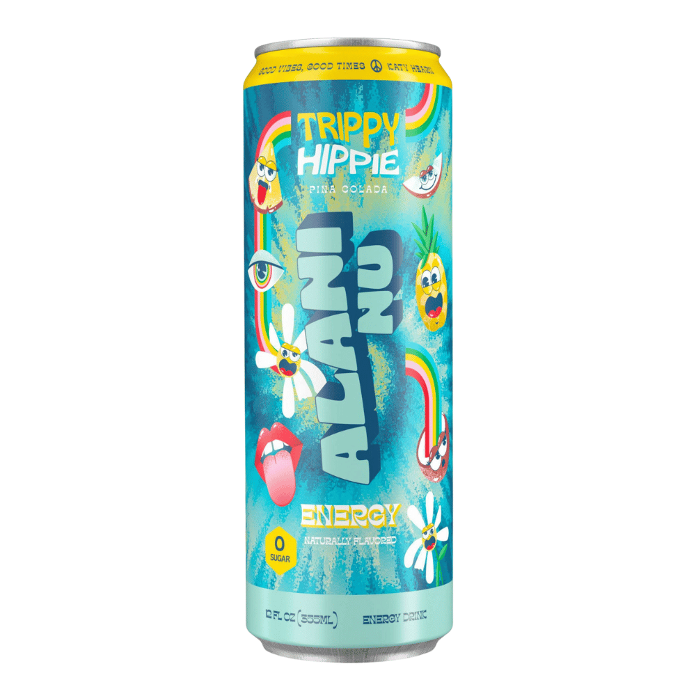 Alani Nu Trippy Hippie (Pina Colada) Zero Sugar Energy Drink - Protein Package (UK)