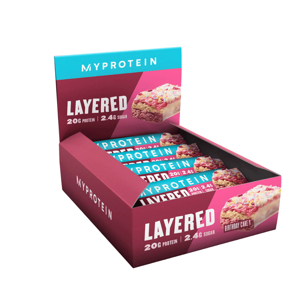 MyProtein 6 Layer Protein Bar Birthday Cake - Protein Package