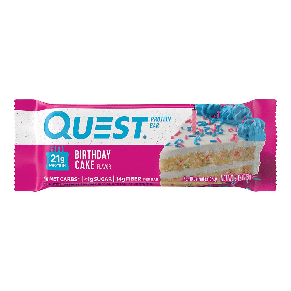 Quest Nutrition Protein Bar Birthday Cake - Protein Package