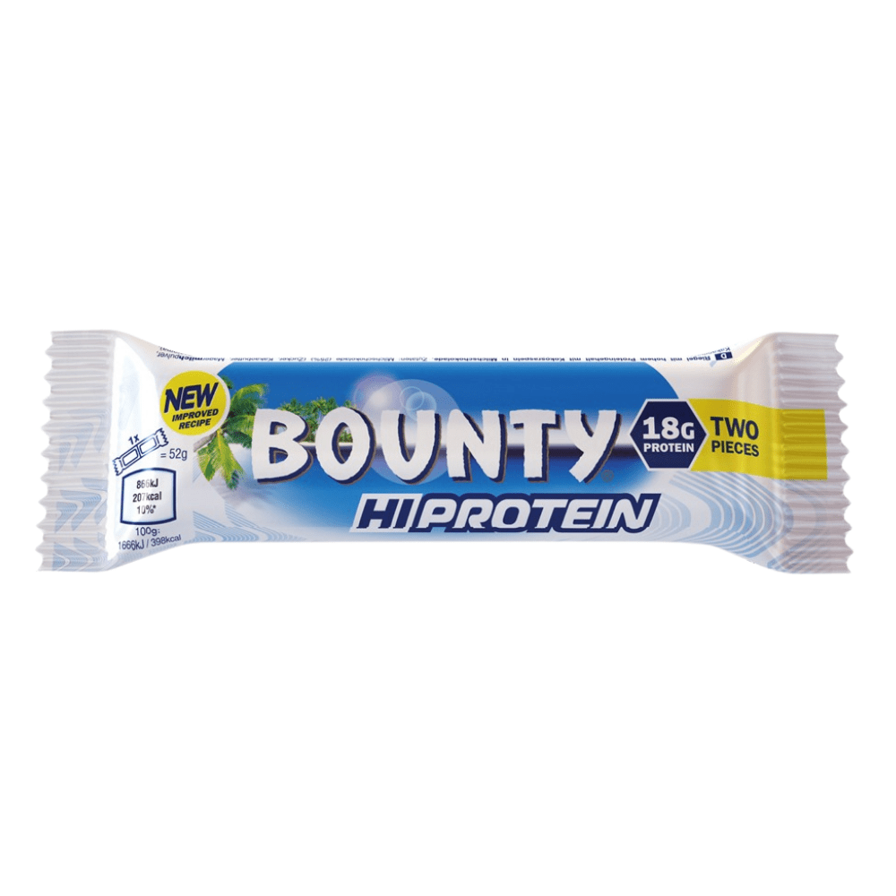Official Bounty 18-Gram Protein Bars - Two Pieces Per Packet - Single 52g UK 