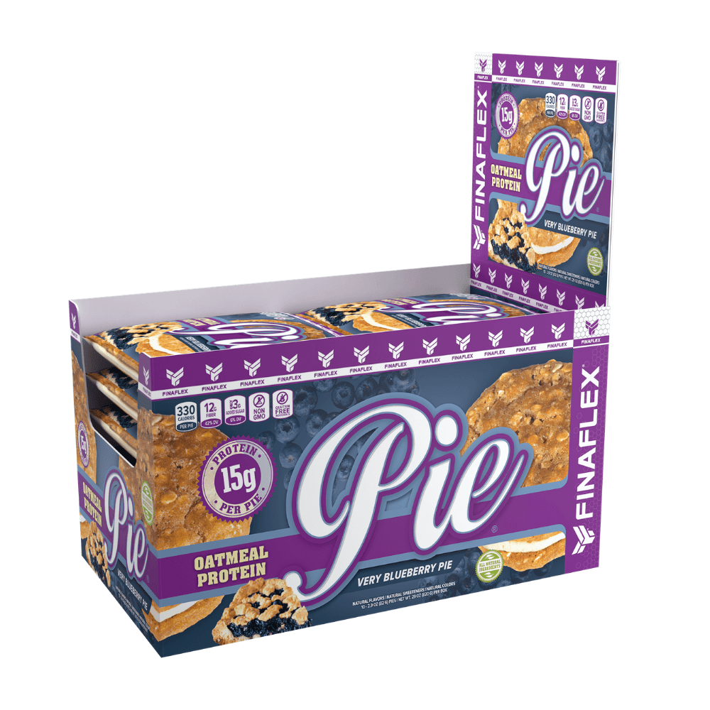 Finaflex Very Blueberry Protein Pies - Full Boxes x10 Pies - Protein Package - Non-GMO & Gluten-Free