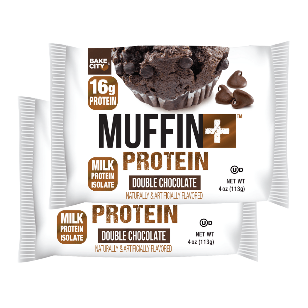 Double Chocolate Milk Protein Isolate Muffins - Made by Bake City - Protein Package