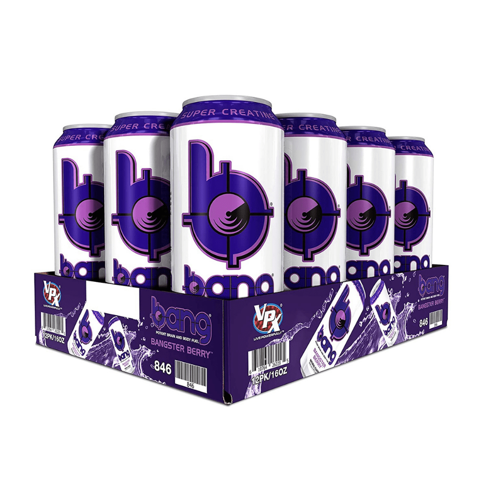 Zero Calorie Bangster Berry Bang Energy Drinks UK - Protein Package - Energy Supplements