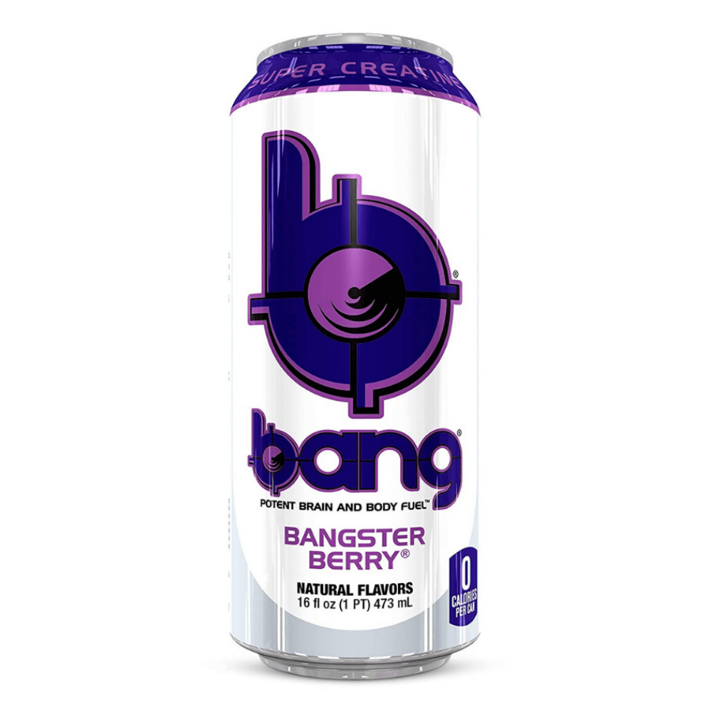 Bang Energy's Bangster Berry Energy Drink 500ml Cans UK - Zero Calorie Zero Fat Zaro Sugar