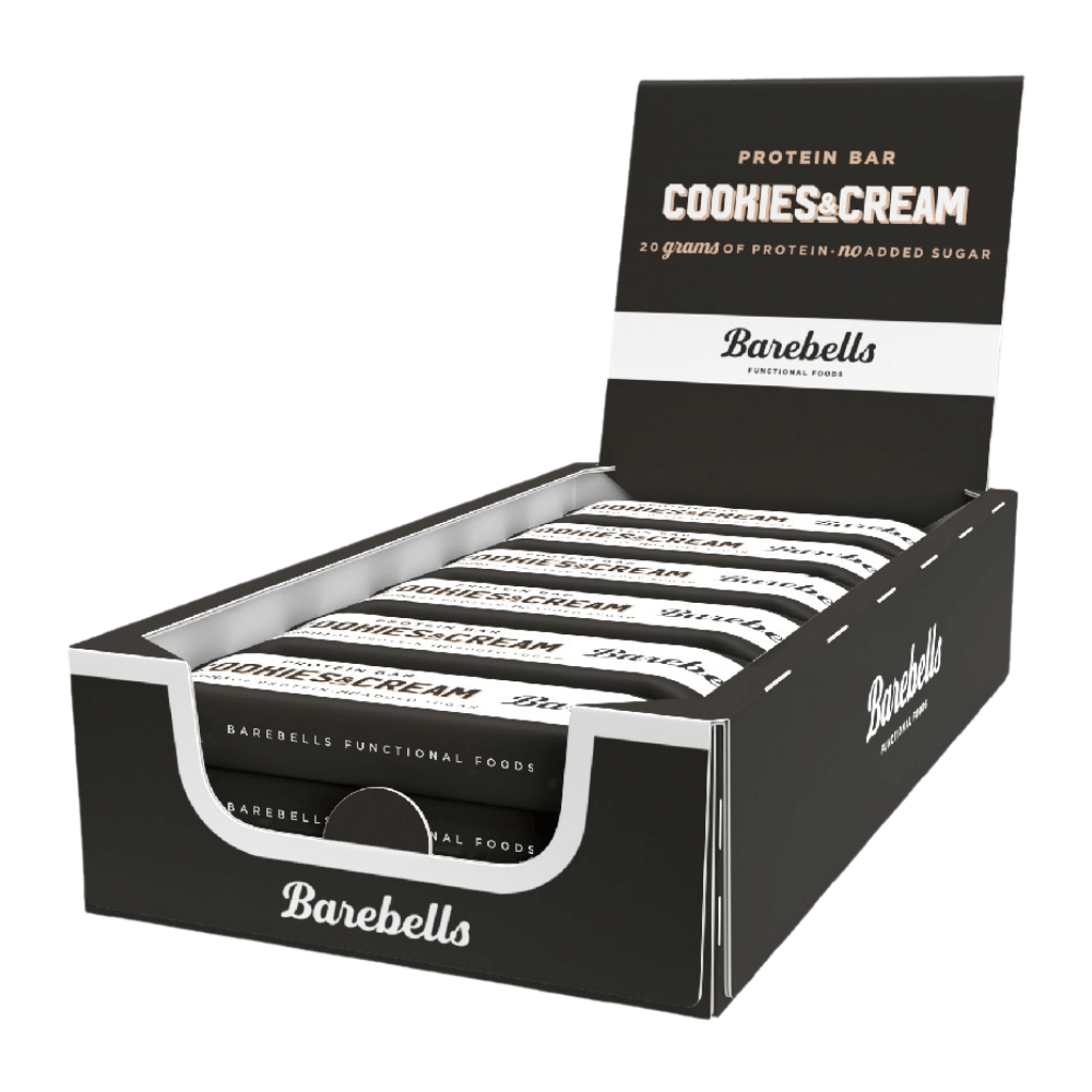 Cookies and Cream Barebells Protein Bars - 12x55-Grams UK