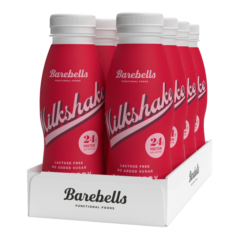 Barebells Raspberry Protein Milkshakes (8 Bottle Packs) - 8x330ml