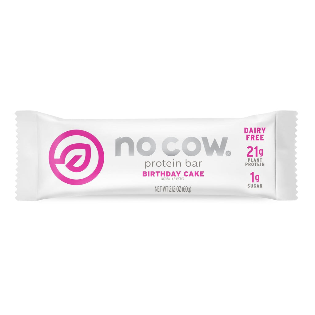 Low-Sugar and Dairy-Free Birthday Cake no cow Protein Bars 60g