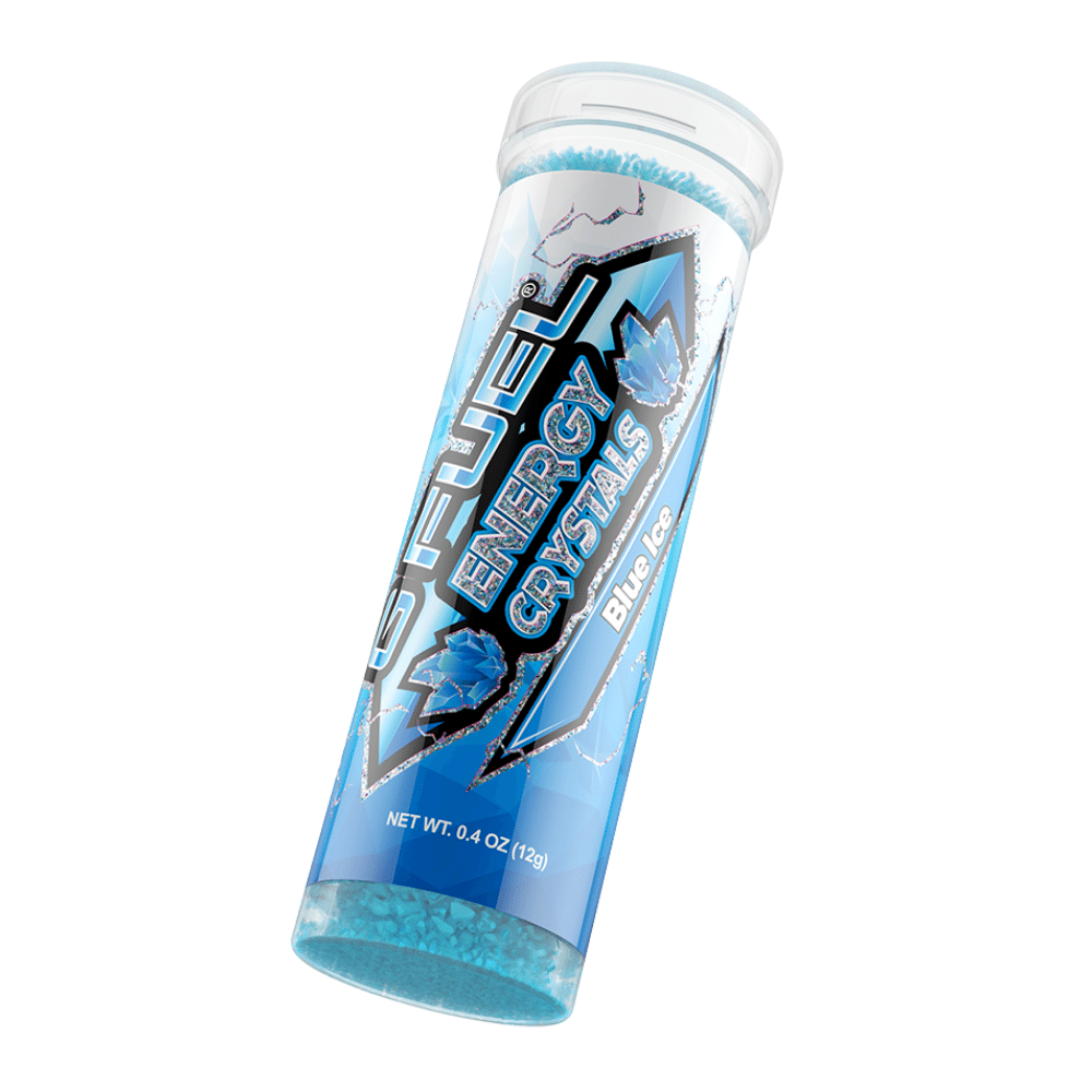 GFUEL Energy Crystals UK - Blue Ice (Blue Raspberry flavour) - Edible Energy Popping Candy