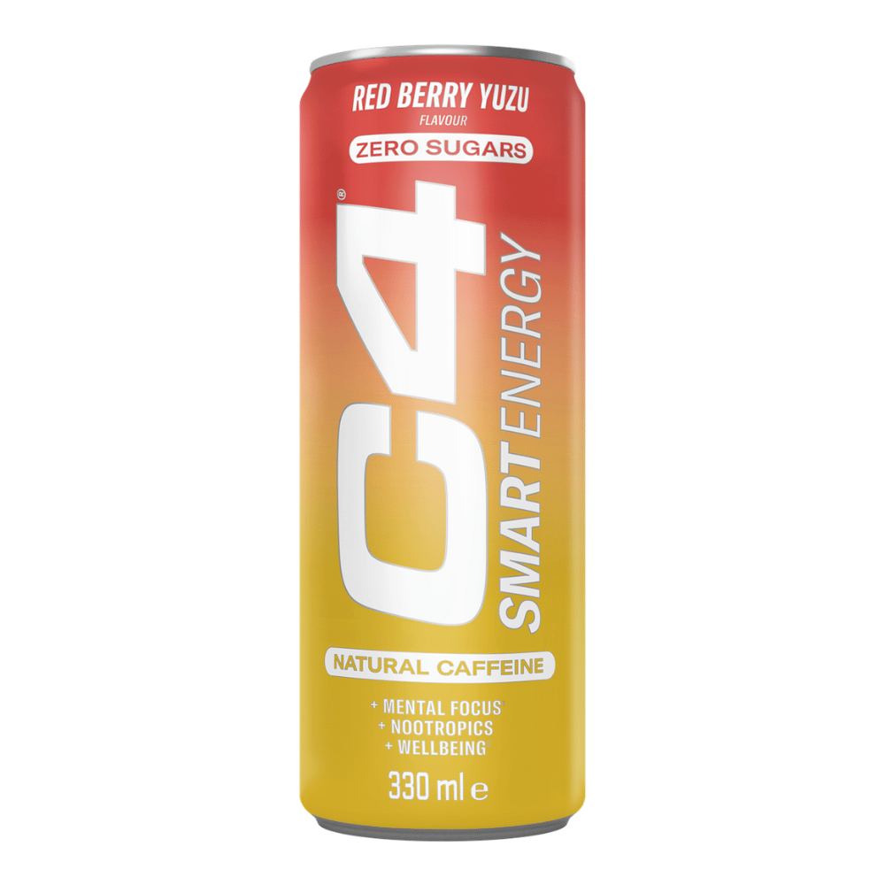 C4 Smart Energy - Red Berry Yuzu Flavour Energy Drinks - 1x330ml
