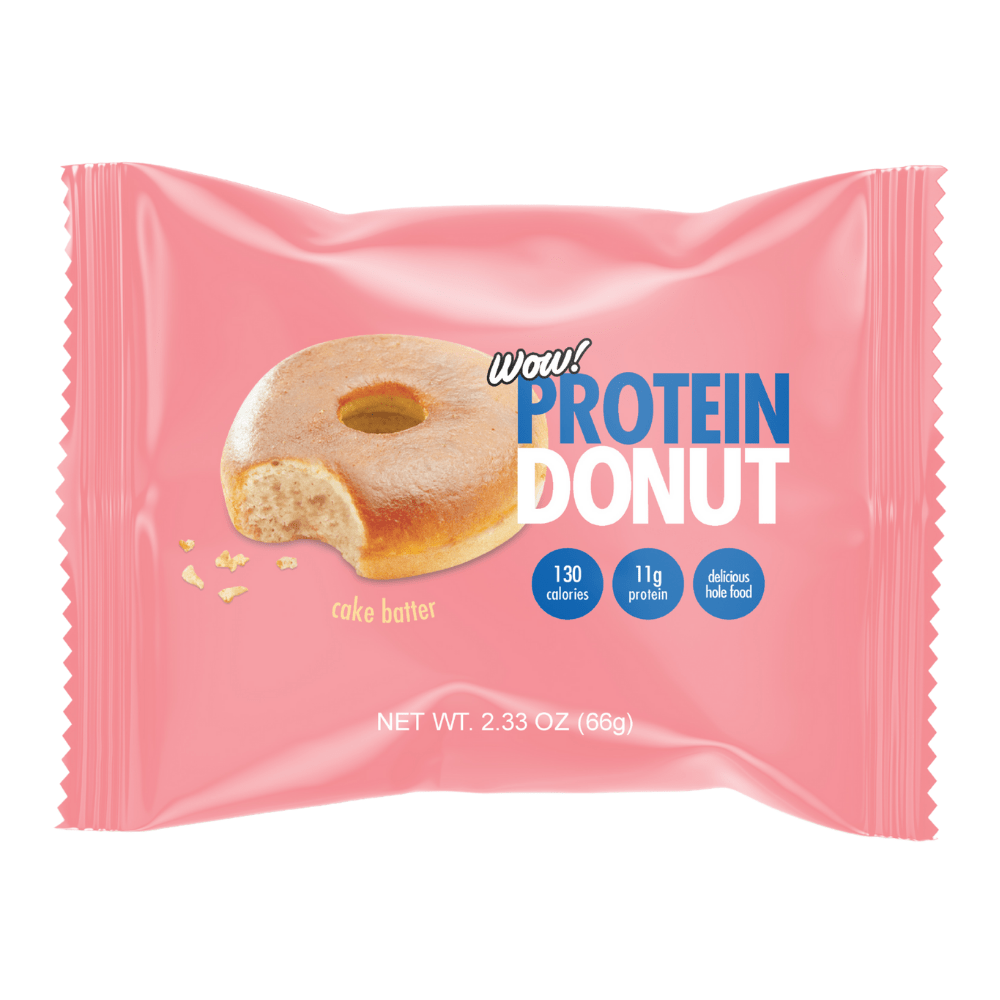 WOW! Donuts Cake Batter Protein Donuts 66g - Mix and Match Healthy Low-Calorie Donuts UK - Previously Jim Buddy's Doughnuts