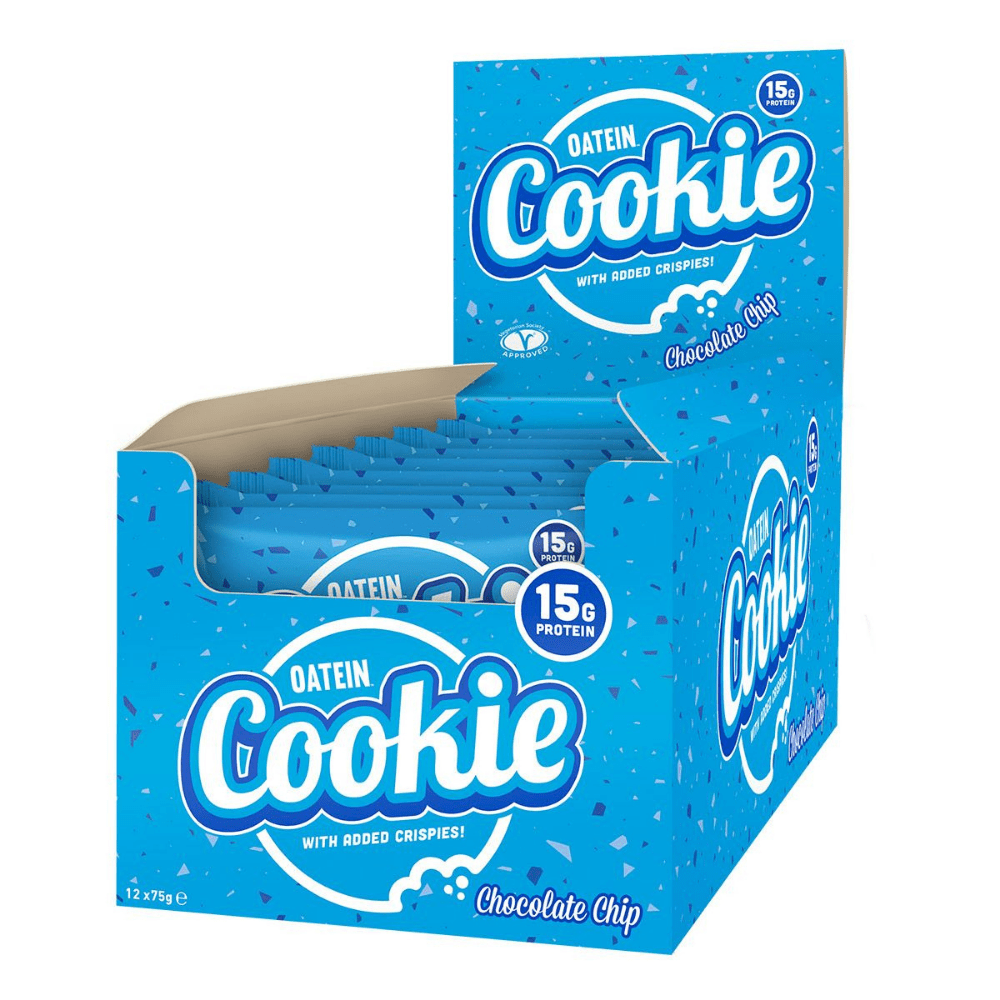 CHOCOLATE CHIP OATEIN VEGETARIAN PROTEIN COOKI BOXES OF 12 X 75G