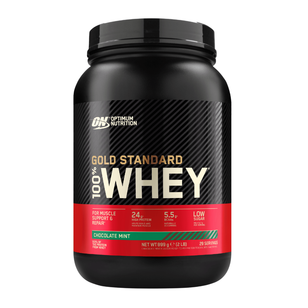 Chocolate Mint Optimum 100% Gold Standard Whey Protein Powders UK - Low Carb and Low Fat