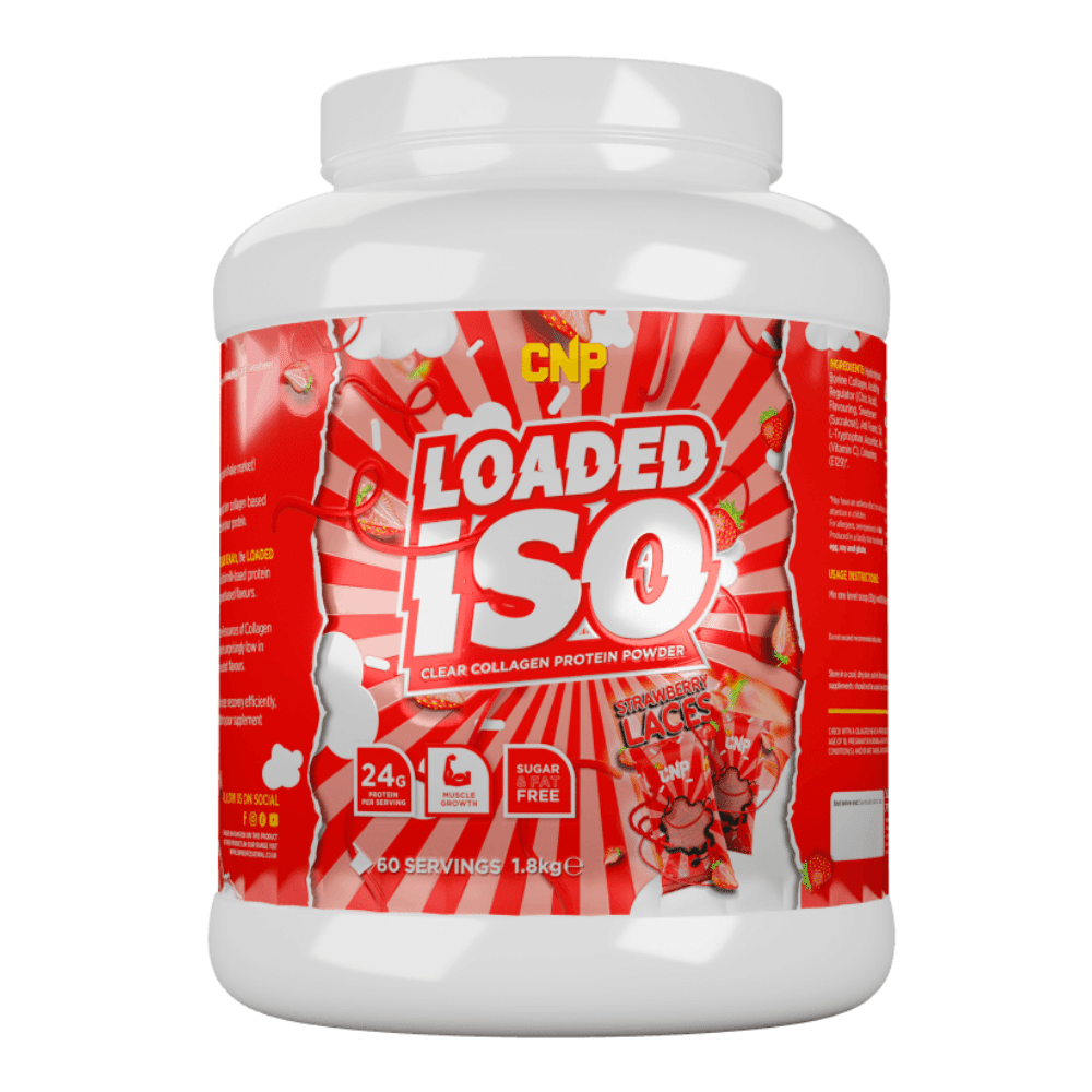 CNP Loaded ISO Strawberry Laces Clear Collagen Protein Powder - 60 Serving Tubs
