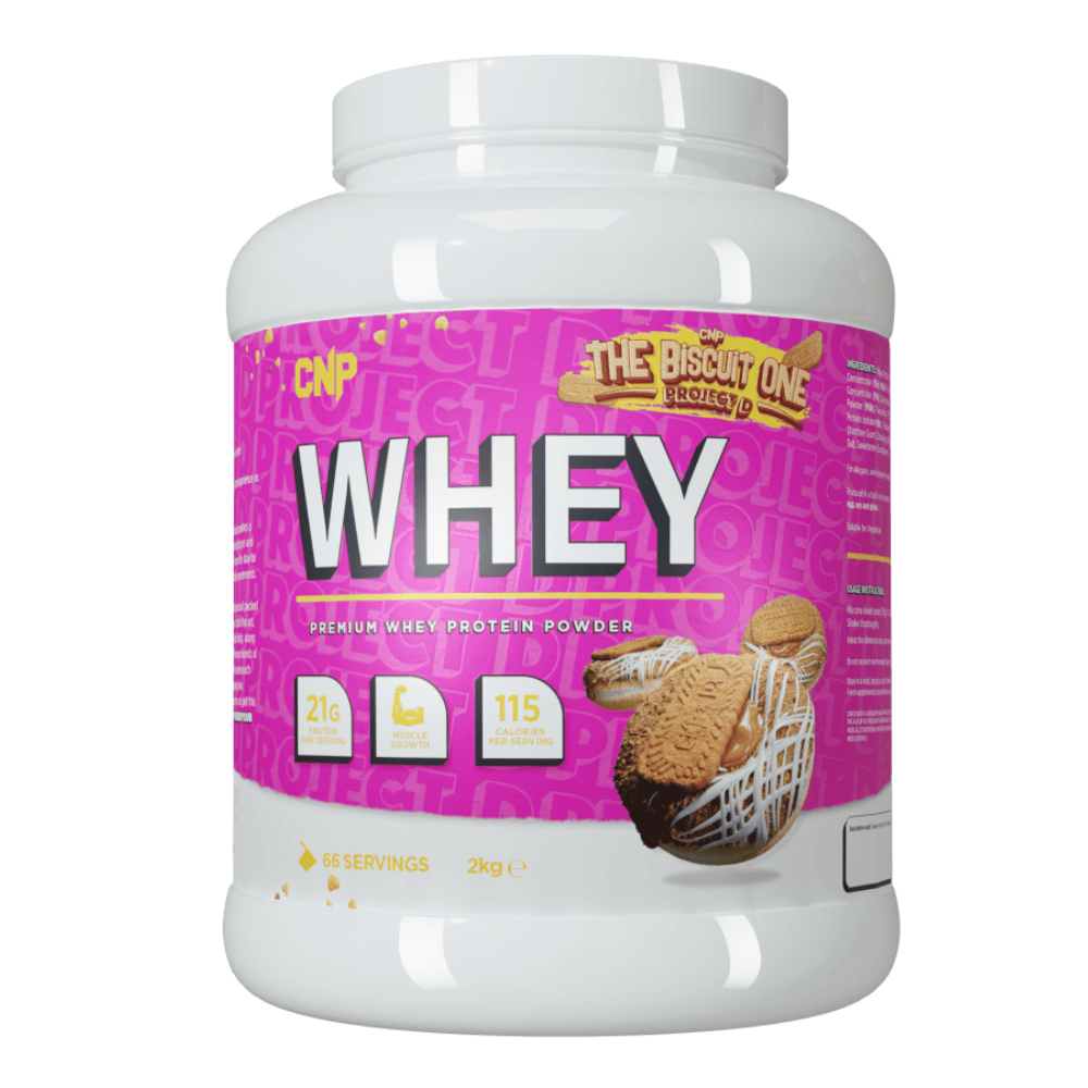 CNP x Project D The Biscuit One Whey Protein Powder - 2kg Tubs (66 Servings)