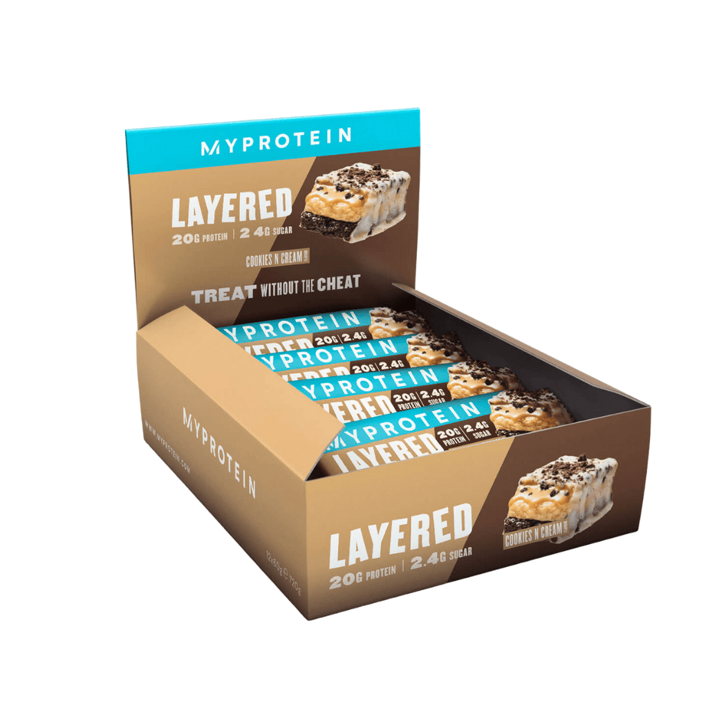 MyProtein 6 Layer Protein Bar Cookies & Cream - Protein Package