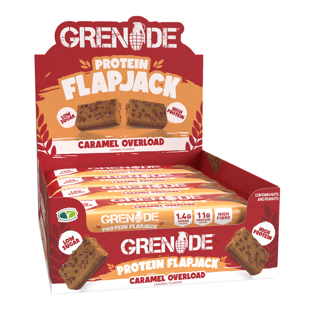 Grenade Protein Flapjacks - Caramel Overload - 12x45g Boxes