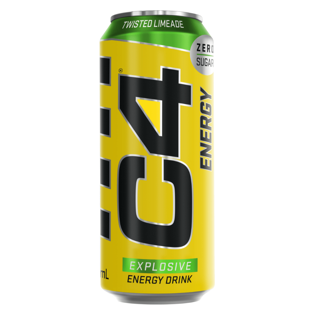 Twisted Limeade Cellucor C4 Energy Drinks UK - EU Zero Sugar Cans - Protein Package