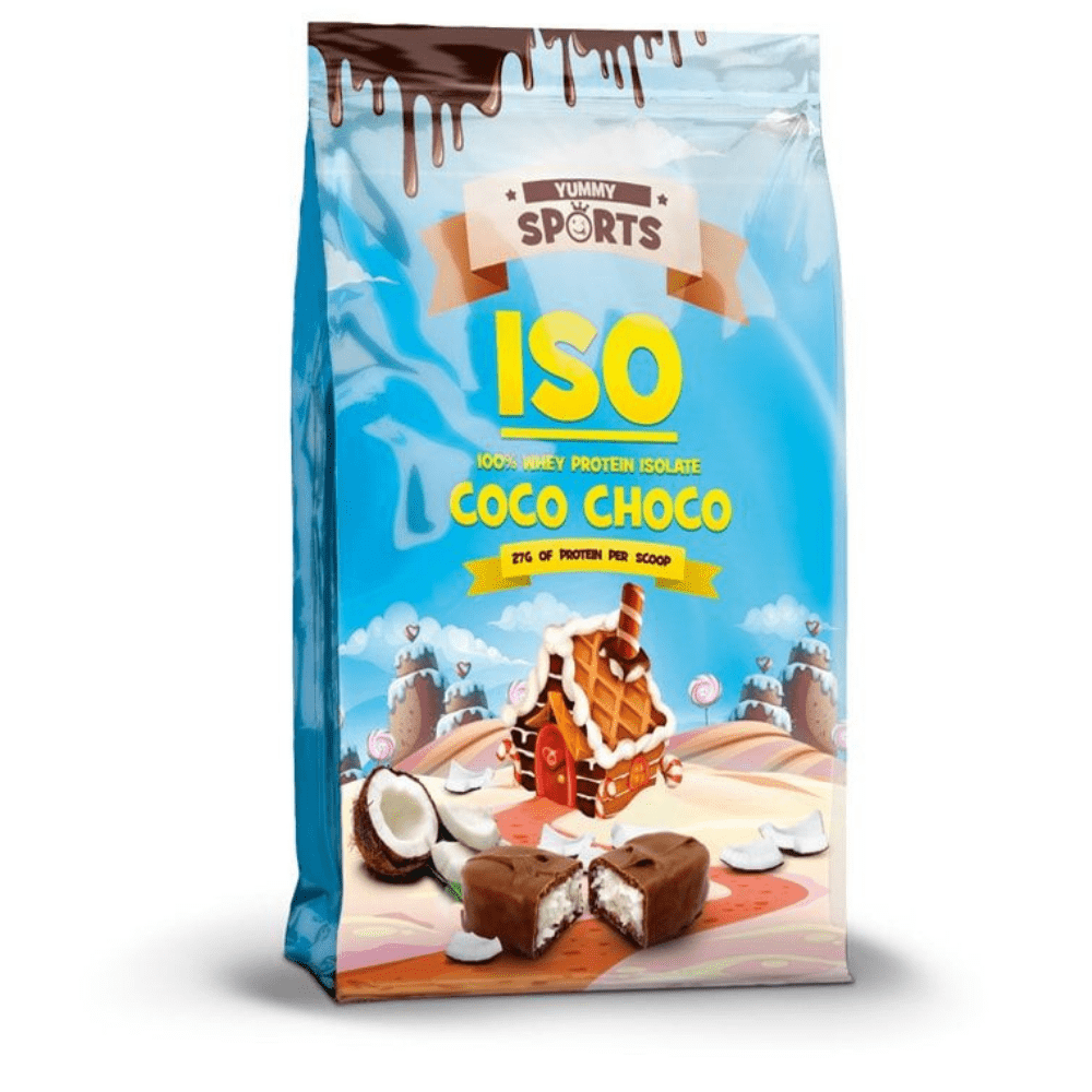 Chocolate Coconut Yummy Sports High Protein Isolate Powder 2lb / 907g