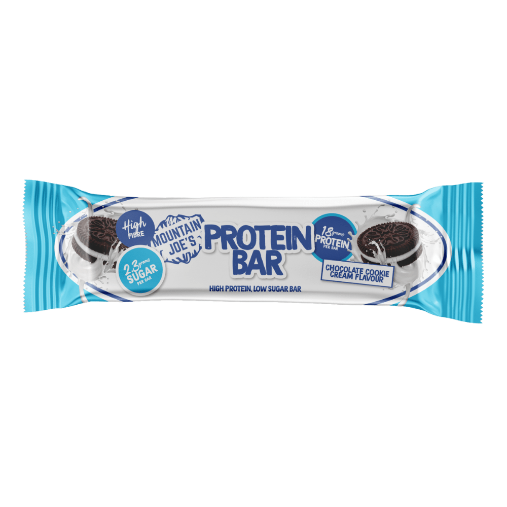 Cookies And Cream Chocolate Mountain Joe's Protein Bars - Single 55g Bar