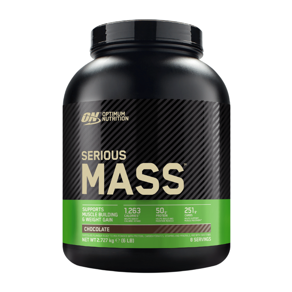 Chocolate Serious Mass Optimum Nutrition 8 Serving 2.72kg Tubs of Protein Powder