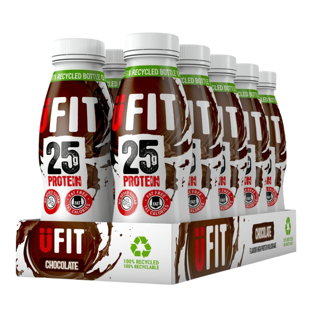 UFIT's Chocolate Low Fat Protein Shake - 10x330ml Bottle Pack