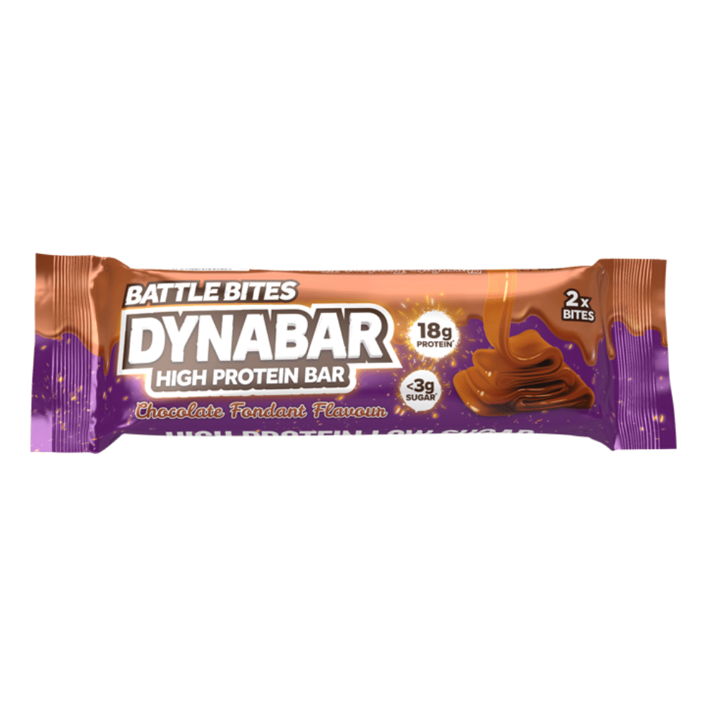 Chocolate Fondant Flavoured Battle Bites Dynabar High Protein Low Sugar Bars - Single 60g Pack