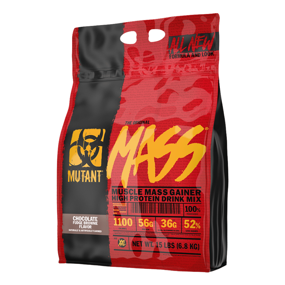 Mutant Nutrition Chocolate Fudge Brownie Flavoured High Calorie Weight Gain Shakes - 6.8kg Bags