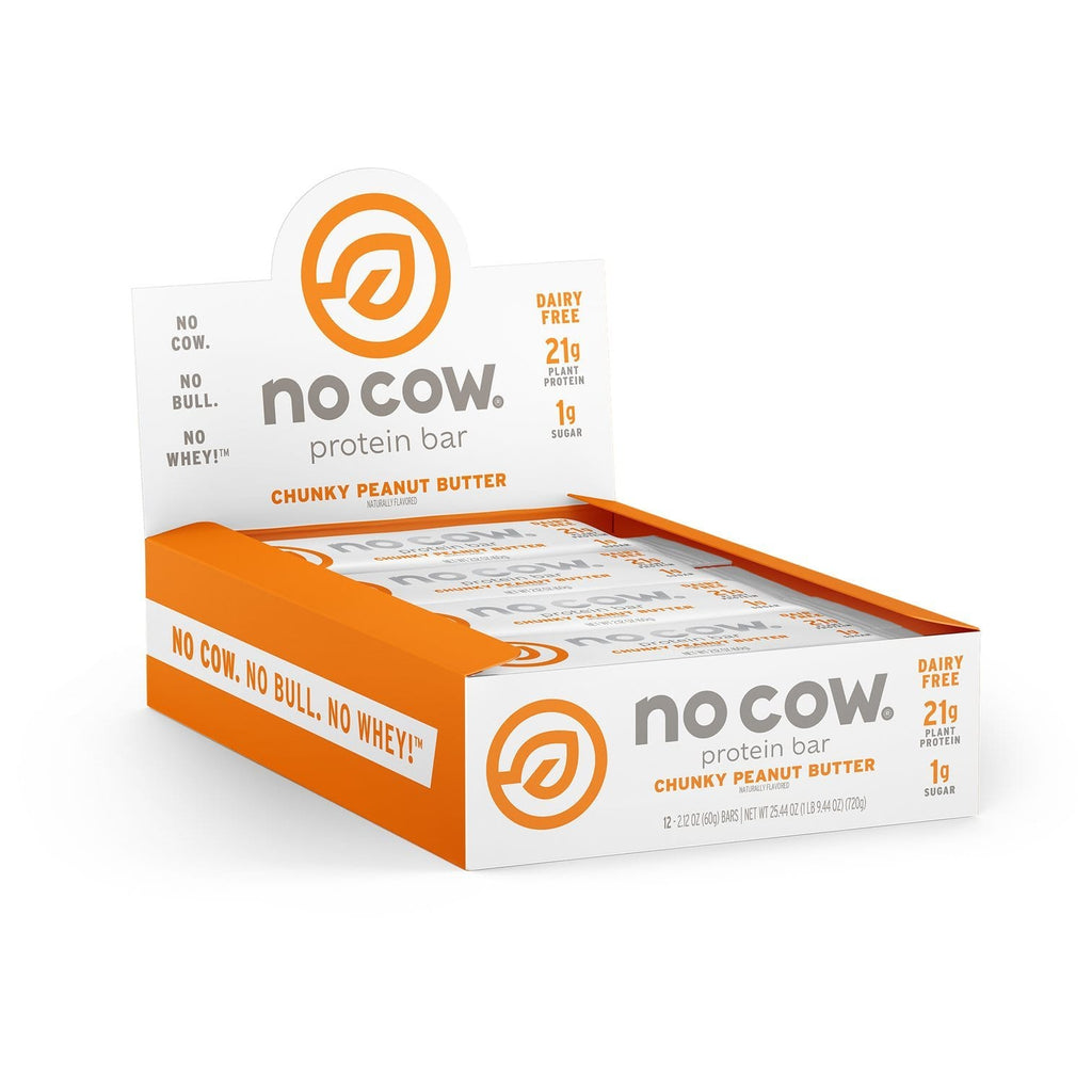 No cow, no bull, no whey - Full Boxes of Chunky Peanut Butter No Cow Protein Bars