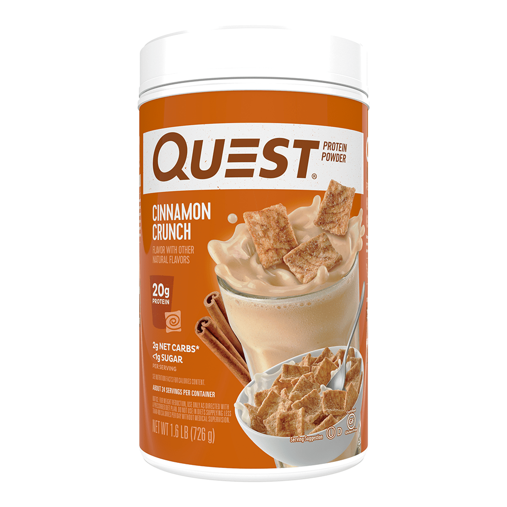 Cinnamon Crunch Low Sugar Protein Powders by Quest Nutrition UK 